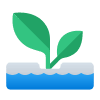 Hydroponic crop icon
