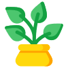 Potted indoor plant icon